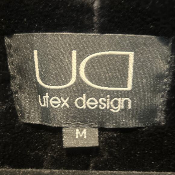 UTEX DESIGN UD Genuine Suede Faux Fur Collar Cuffs & Lining Jacket Black M - Picture 3 of 7